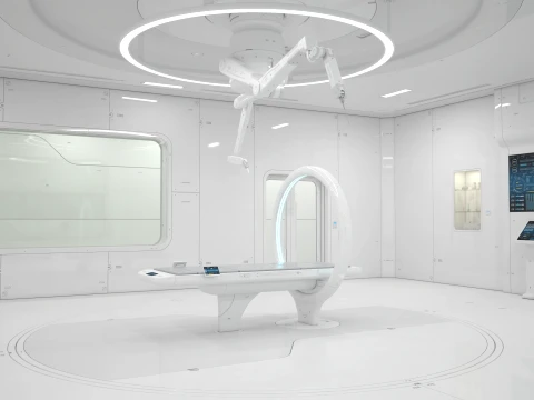 Sci-Fi Laboratory and Corridor 3D Model