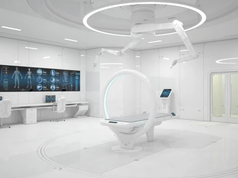Sci-Fi Laboratory and Corridor 3D Model