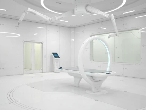 Sci-Fi Laboratory and Corridor 3D Model
