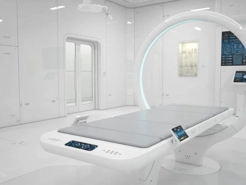 Sci-Fi Laboratory and Corridor 3D Model