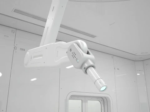 Sci-Fi Laboratory and Corridor 3D Model