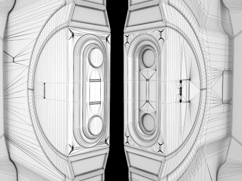 Sci-Fi Laboratory and Corridor 3D Model