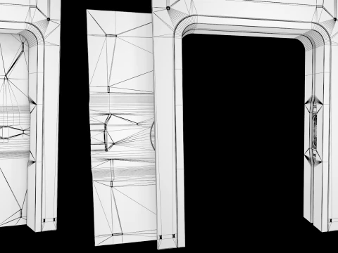 Sci-Fi Laboratory and Corridor 3D Model