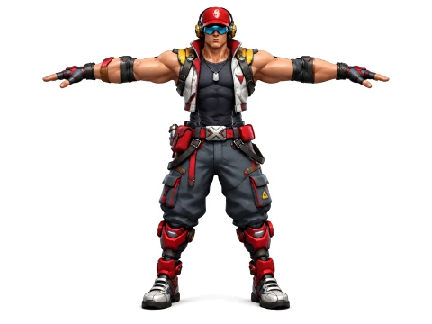 Futuristic Sci Fi Hero Rigged Game Character GameReady 3D Model