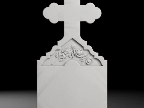 Harmony Headstone A - Tombstone STL for CNC 600x1300mm 3D printmodel