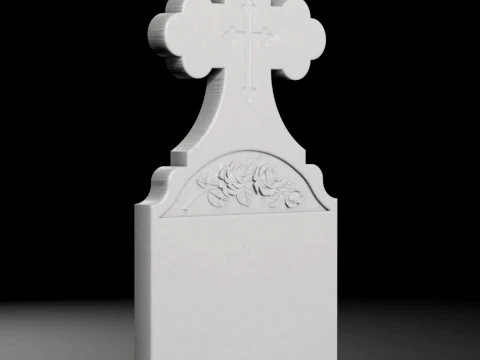 Eternity Headstone C - Tombstone STL for CNC 600x1200mm 3D Print Model