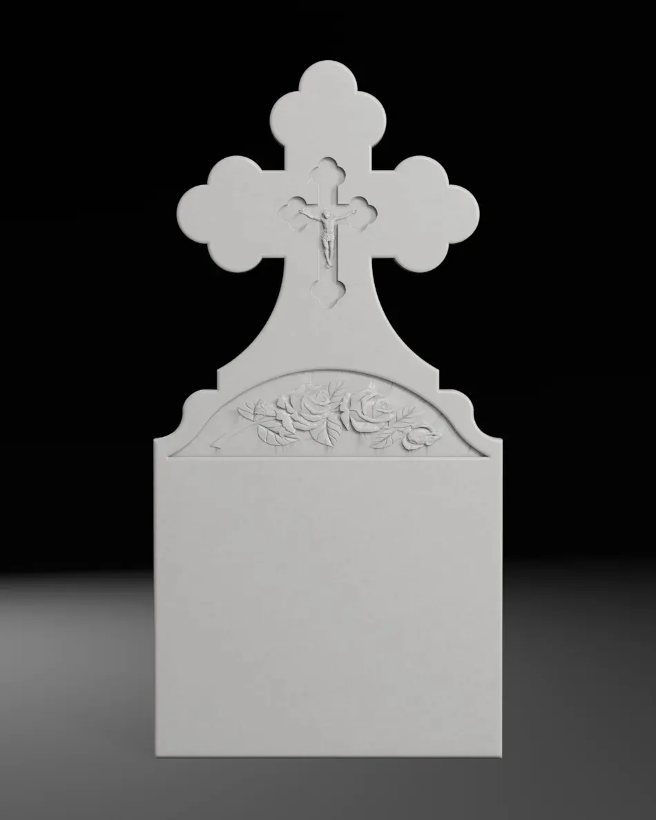 Eternity Headstone B - Tombstone STL for CNC 600x1200mm 3D Print Model .c4d .max .obj .3ds .fbx .stl .blend 