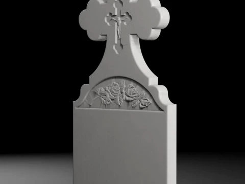 Eternity Headstone B - Tombstone STL for CNC 600x1200mm 3D Print Model