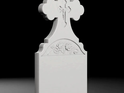 Eternity Headstone B - Tombstone STL for CNC 600x1200mm 3D Print Model