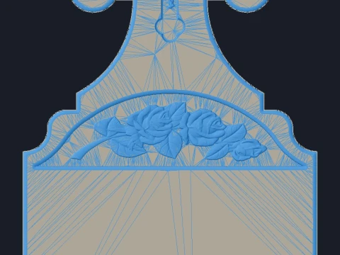 Eternity Headstone B - Tombstone STL for CNC 600x1200mm 3D Print Model