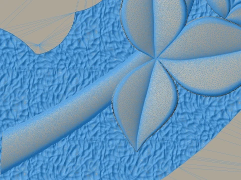 Teardrop Cross with Rose - Tombstone STL for CNC 600x1400mm 3D Print Model
