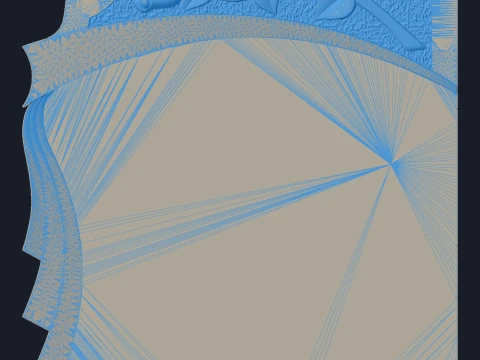 Double Monument with Rays and Roses - Tombstone STL for CNC 3D Print Model