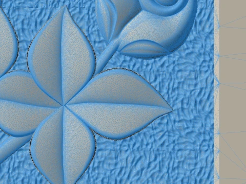 Straight Cross with Leaves and Roses Tombstone STL 500x1200mm V3 3D Print Model