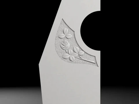 Double Monument - Tombstone STL for CNC 500x1200mm Modèles 3D en vedette