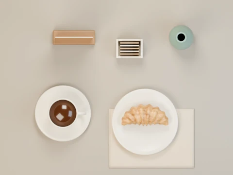 Coffee Shop Table Props Pack 3D Model