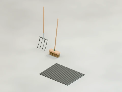 Stable Equipment Props Pack 3D Model