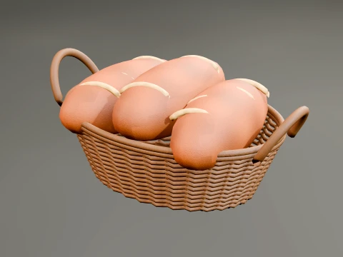 Wooden Farmers Market Stall 3D Model