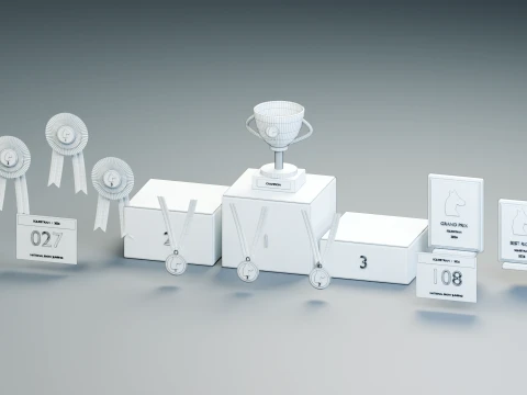 Equestrian Award Pack 3D Model