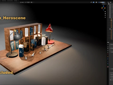 Light Bulb Collection 7 Bulb Types 35 Packaging Variants 3D Model