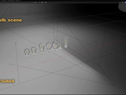Light Bulb Collection 7 Bulb Types 35 Packaging Variants 3D Model