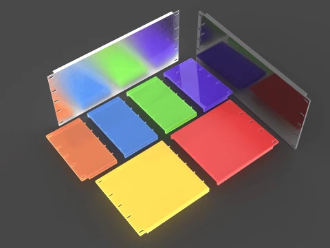 19 inch 5U Blank Server Rack Panel - CNC and 3D Print Ready 3D Print Model