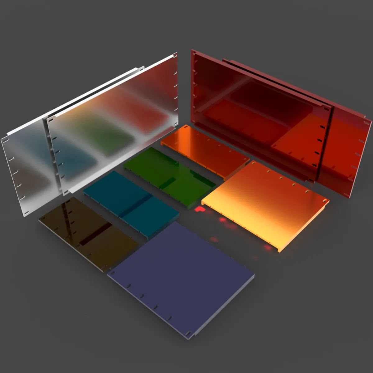 19 inch 6U Blank Server Rack Panel - CNC and 3D Print Ready 3D Print Model .c4d .max .obj .3ds .fbx .stl .blend 