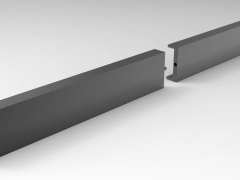 19 inch 1U Blank Server Rack Panel - CNC and 3D Print Ready 3D Print Model