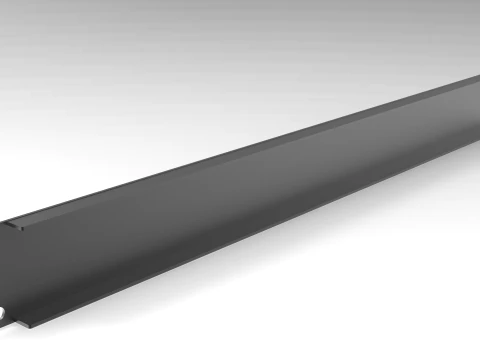 19 inch 1U Blank Server Rack Panel - CNC and 3D Print Ready 3D Print Model