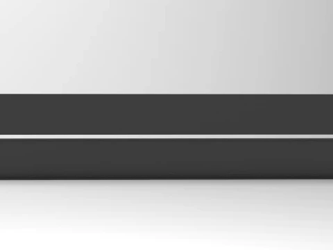 19 inch 1U Blank Server Rack Panel - CNC and 3D Print Ready 3D Print Model