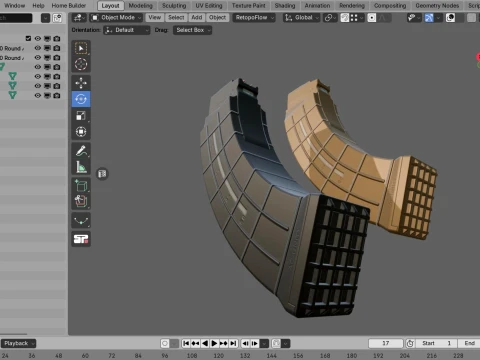 AC Unity 60 Round AK 3D Model