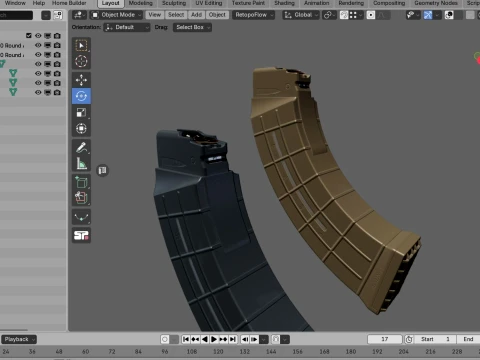 AC Unity 60 Round AK 3D Model