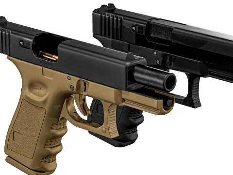 Glock 23 Gen 3 3D Model