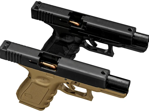 Glock 23 Gen 3 3D Model