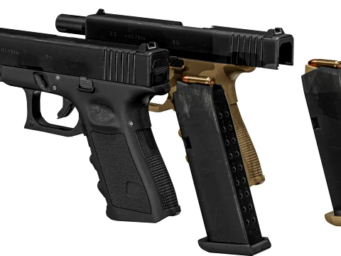 Glock 23 Gen 3 3D Model
