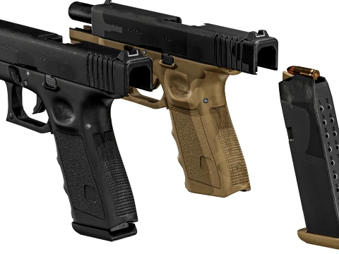 Glock 23 Gen 3 3D Model