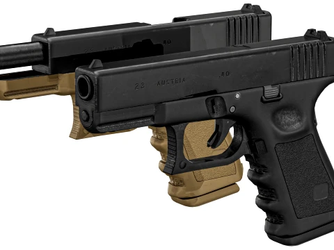 Glock 23 Gen 3 3D Model