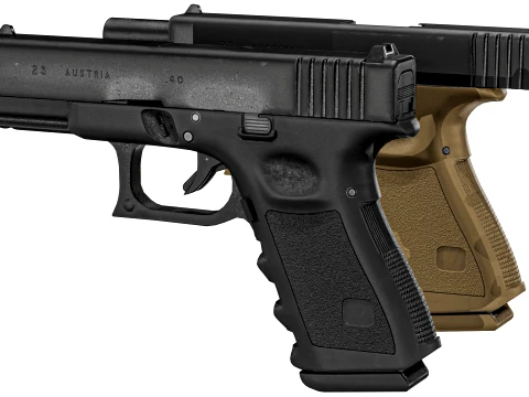 Glock 23 Gen 3 3D Model