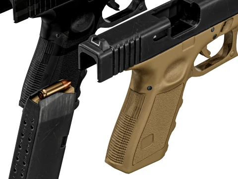 Glock 23 Gen 3 3D Model