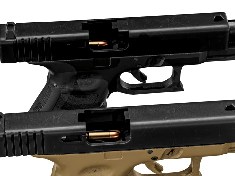 Glock 23 Gen 3 3D Model