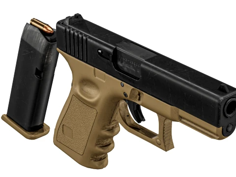 Glock 23 Gen 3 3D Model