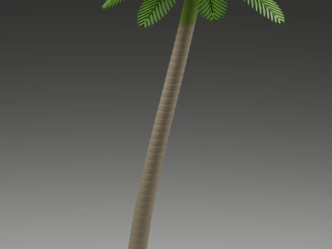 Parametric Palm Tree Blender Geometry Nodes Printable STL 3D Print Model