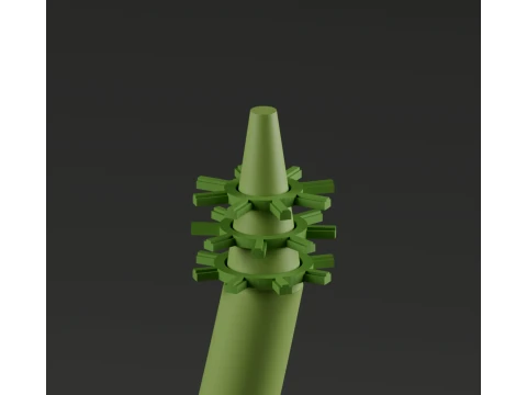 Parametric Palm Tree Blender Geometry Nodes Printable STL 3D Print Model