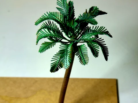 Parametric Palm Tree Blender Geometry Nodes Printable STL 3D Print Model