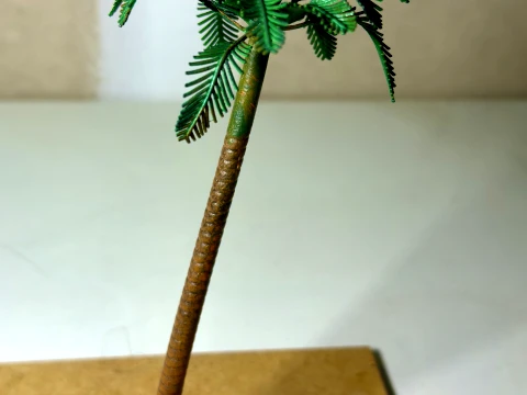 Parametric Palm Tree Blender Geometry Nodes Printable STL 3D Print Model