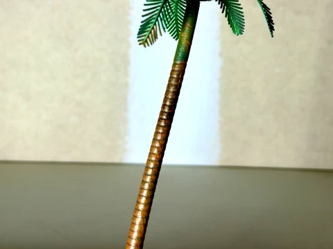 Parametric Palm Tree Blender Geometry Nodes Printable STL 3D Print Model