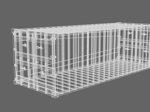 Container with interior 3D Model