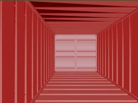 Container with interior 3D Model