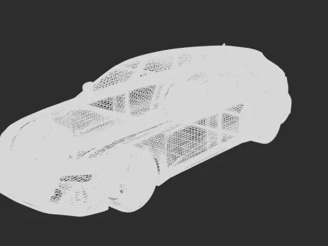 Audi RS6 Avant Exterior Low-poly 3D Model