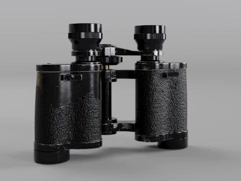 Vintage Binoculars - Detailed PBR 3D Model