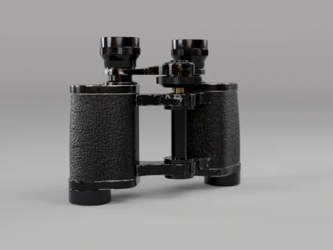 Vintage Binoculars - Detailed PBR 3D Model